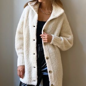 Aritzia Wilfred Oversized Alpaca Cardigan